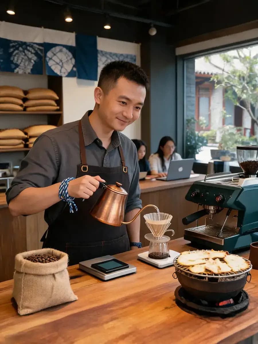 在洱海边冲了17年咖啡,我叫滔哥☕